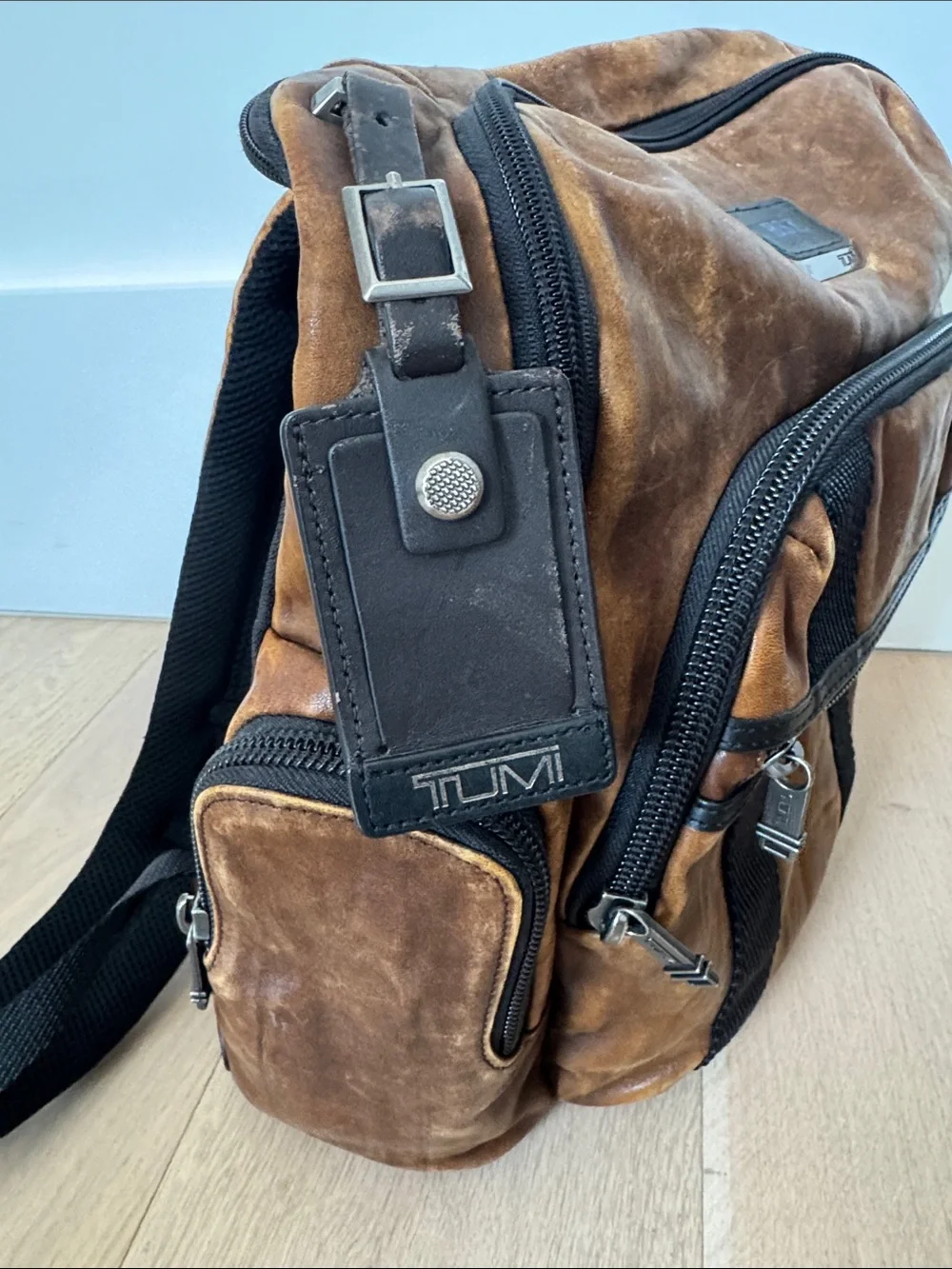 Tumi Alpha Leather Backpack